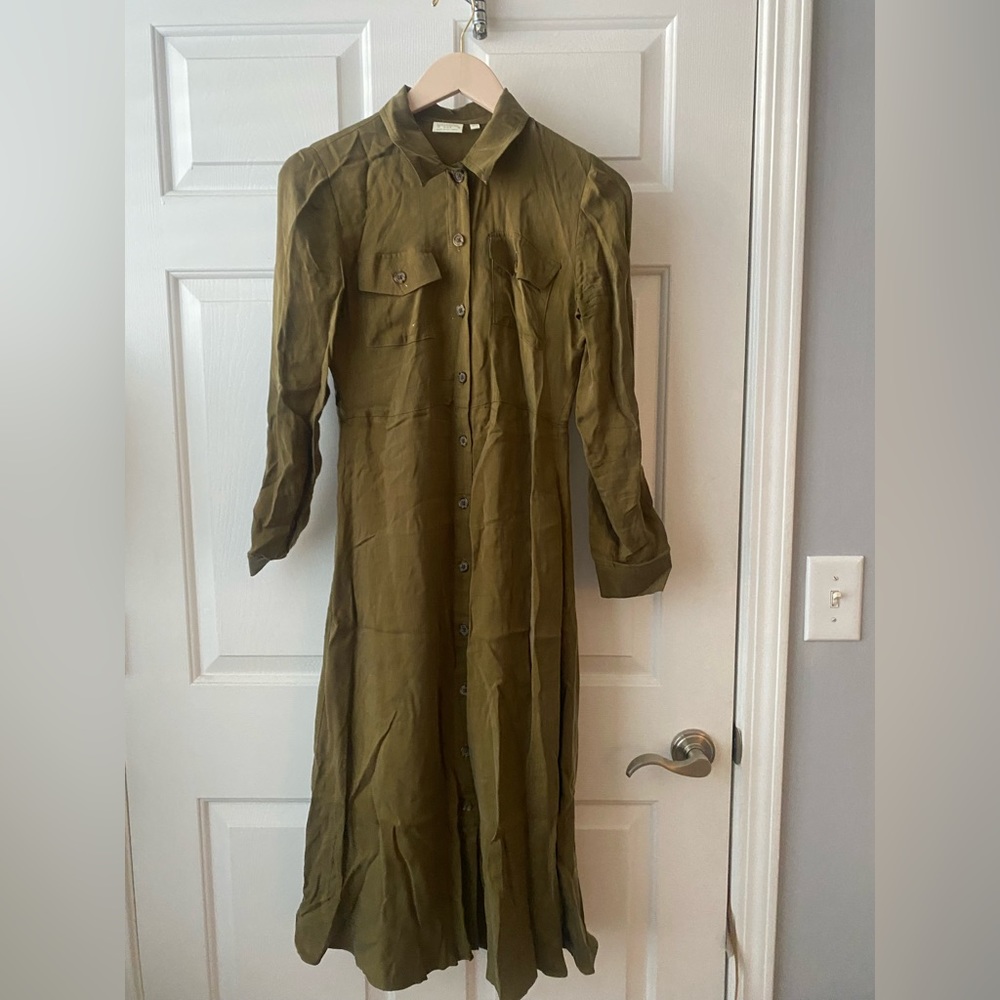 Peyton shirt dress deep olive